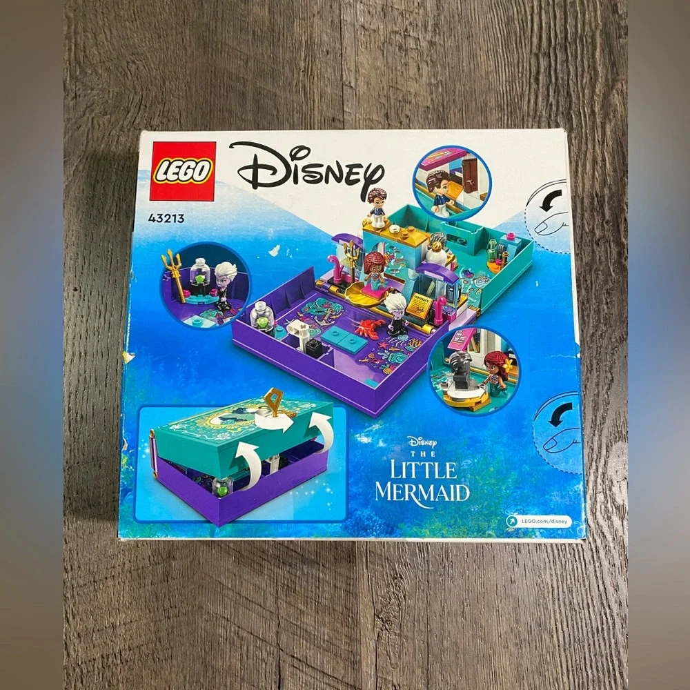 Lego Disney The Little Mermaid Story Book Set 43213 New Sealed 134 Pcs